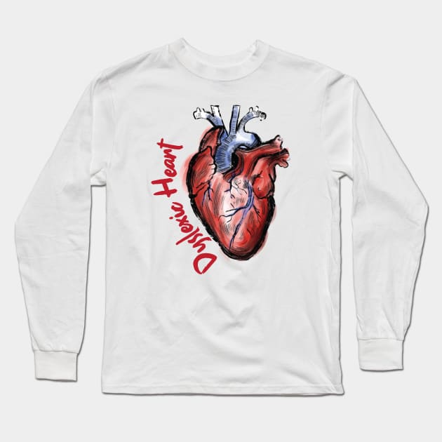 Dyslexic Heart Long Sleeve T-Shirt by RedSheep